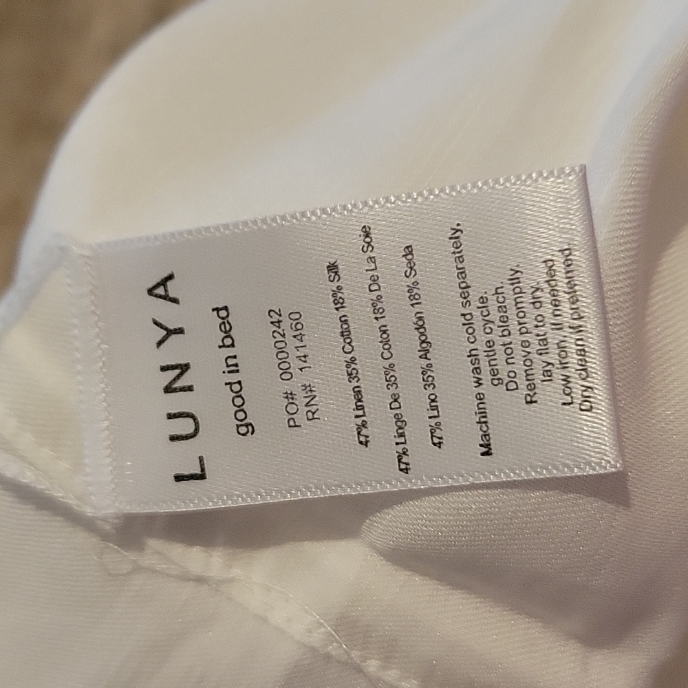 lunya Ivory Sleeveless V-Neck Midi Dress with Front Slit - Picture 6 of 6